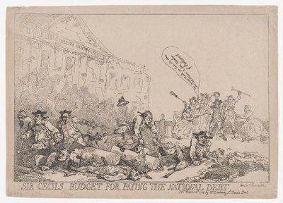 Sir Cecils budsjett for betaling av nasjonalgjelden, 30. mars 1784., 30. mars 1784. av Thomas Rowlandson