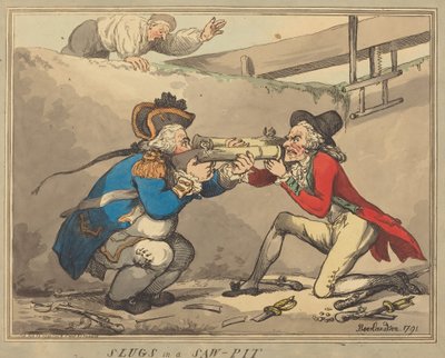 Snegler i en saggrop av Thomas Rowlandson