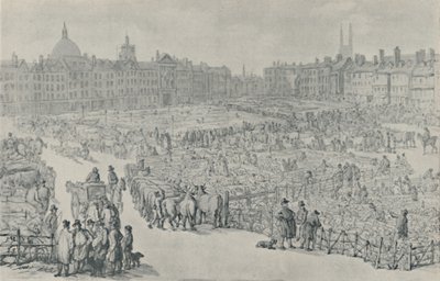 Smithfield Market, 1810, 1920 av Thomas Rowlandson