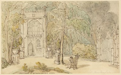 Ensomhet ved Strawberry Hill av Thomas Rowlandson