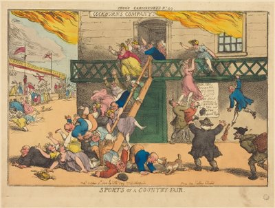 Idretter på en landsbyfest av Thomas Rowlandson