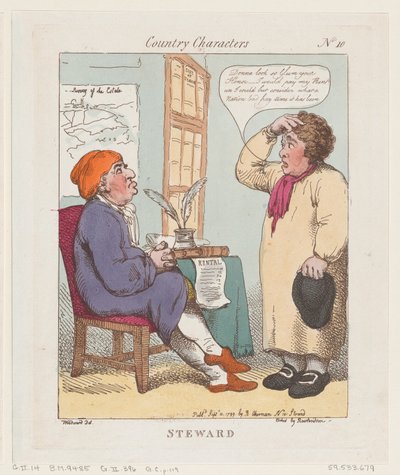 Steward, 10. september 1799., 10. september 1799. av Thomas Rowlandson