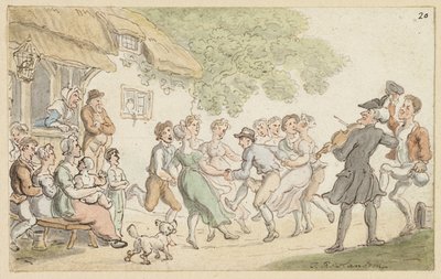 Studie for Dr. Syntax and Rural Sports av Thomas Rowlandson