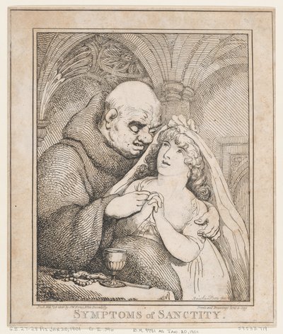 Symptomer på hellighet, 28. februar 1800., 28. februar 1800. av Thomas Rowlandson