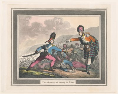 Fordelen med å skifte benet, september 1798., september 1798. av Thomas Rowlandson