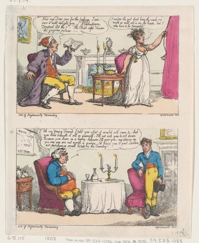 The Art of Geniously Tormenting, 1808., 1808. av Thomas Rowlandson