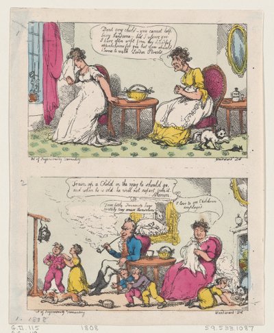 The Art of Geniously Tormenting, 1808., 1808. av Thomas Rowlandson