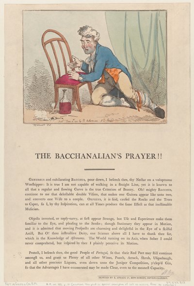 Bacchanalians bønn!!, 4. juni 1801., 4. juni 1801. av Thomas Rowlandson