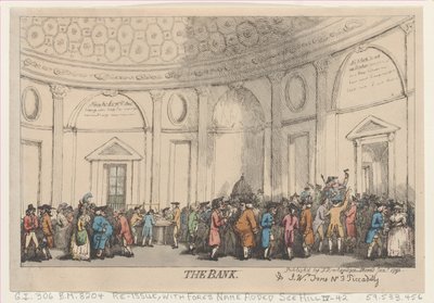 Banken, januar 1792., januar 1792. av Thomas Rowlandson
