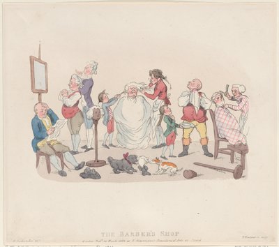 Frisøren, 20. mars 1803., 20. mars 1803. av Thomas Rowlandson