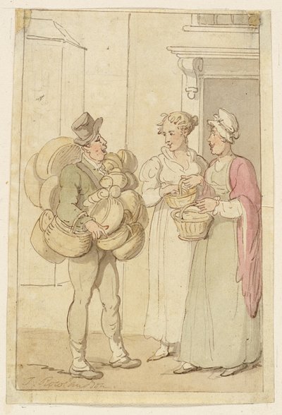Kurvselgeren av Thomas Rowlandson
