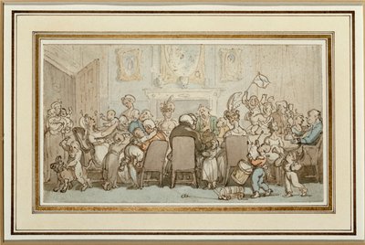 Breedwell-familien, 1807 av Thomas Rowlandson