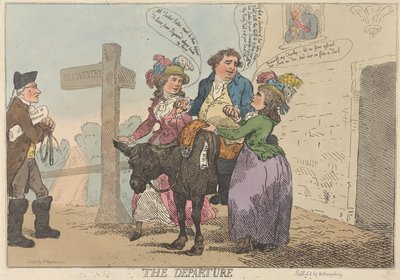 Avreisen av Thomas Rowlandson