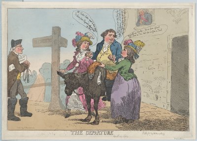 Avgangen, 29. april 1784., 29. april 1784. av Thomas Rowlandson