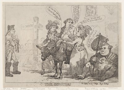 Avgangen, 29. april 1784., 29. april 1784. av Thomas Rowlandson