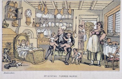 The Doctor Keeping Children - i "" Doctor Syntax sine tre turer: på jakt etter den pittoreske trøsten og en kone"" av William Combe, syk. Rowlandson av Thomas Rowlandson