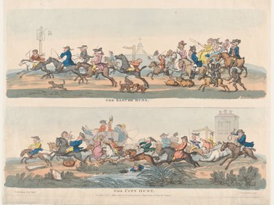 Påskejakten og byjakten, 1. mai 1803., 1. mai 1803. av Thomas Rowlandson