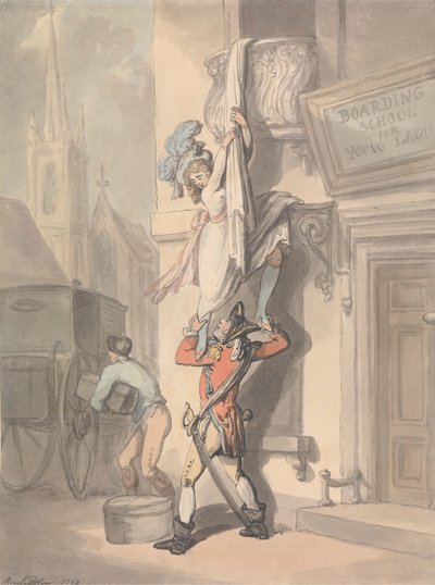 Elopement av Thomas Rowlandson