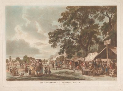 Leiren i Hyde Park av Thomas Rowlandson