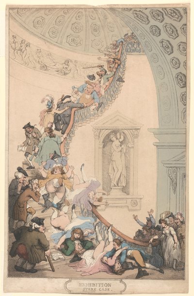Utstillingen «Stare-Case» av Thomas Rowlandson