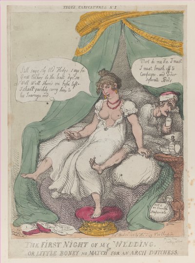 The First Night of My Wedding, or Little Boney No Match For an Arch Dutchess, Ap..., April 25, 1810.    1150869   no       norwegian Successfully Translated  Original: Landscape with Lake, 1828 to 1829. Translat: Landscape with Lake, 1828 to 1829. 1205963  av Thomas Rowlandson