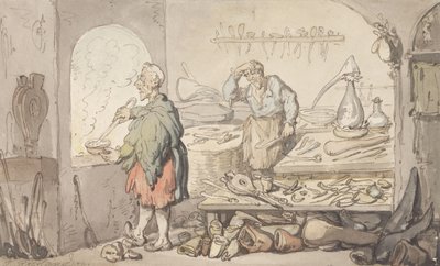 Glassverkstedet av Thomas Rowlandson