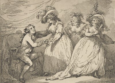 The Golden Apple, or the Modern Paris, 2. mars 1785., 2. mars 1785. av Thomas Rowlandson