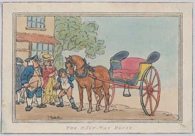The Half-Way House, utgitt 1787 en senere nyutgivelse., utgitt 1787 en senere nyutgivelse. av Thomas Rowlandson