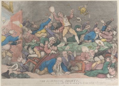 The Harmonic Society, [1810], gjenutgitt 1811., [1810], gjenutgitt 1811. av Thomas Rowlandson
