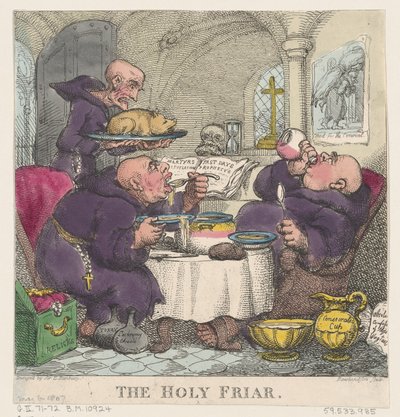 Den hellige friar, 6. mai 1807., 6. mai 1807. av Thomas Rowlandson