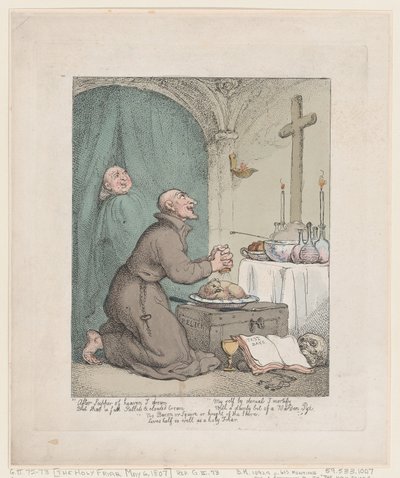 Den hellige friar, 6. mai 1807., 6. mai 1807. av Thomas Rowlandson