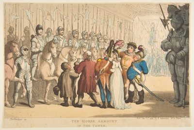 Hestevåpenhuset i tårnet, 1. januar 1800. av Thomas Rowlandson