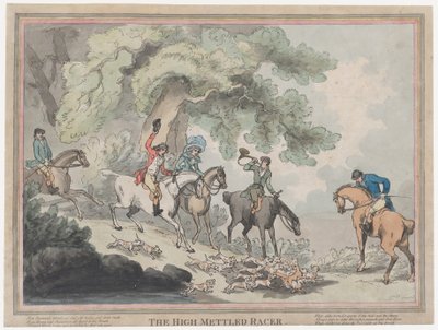 Jegeren fra The Life of a Racehourse, eller The High-Mettled Racer, 20. juli 1789., 20. juli 1789 av Thomas Rowlandson