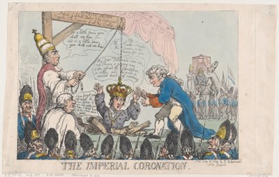 Den keiserlige kroningen, 31. juli 1804., 31. juli 1804. av Thomas Rowlandson