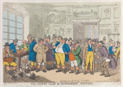 The Jockey Club eller Newmarket Meeting, 10. oktober 1811., 10. oktober 1811. av Thomas Rowlandson