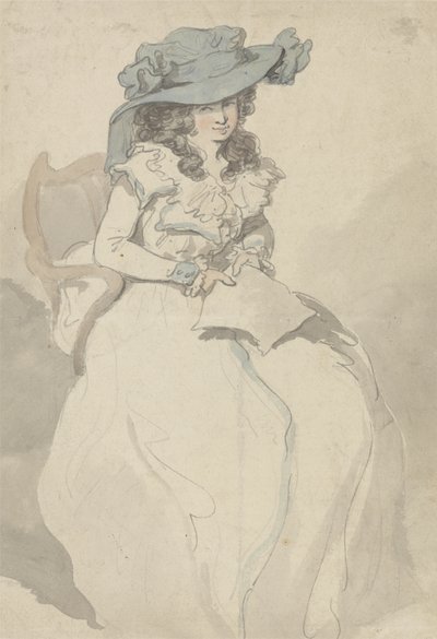 Kjærlighetsbrevet, ca. 1790 (penn og blekk og akvarell på papir) av Thomas Rowlandson