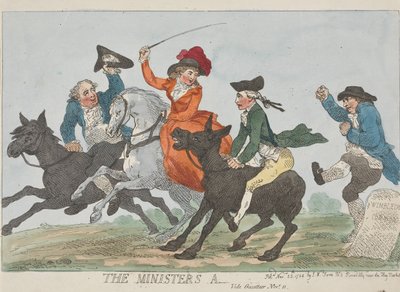 Ministerens rumpe – se Gazetteer – 11. november av Thomas Rowlandson