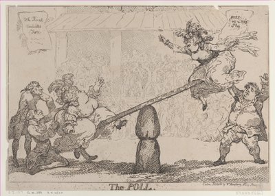 Avstemningen, 12. april 1784., 12. april 1784. av Thomas Rowlandson