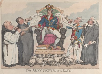 The Privy Council of a King, 28. mars 1815., 28. mars 1815. av Thomas Rowlandson