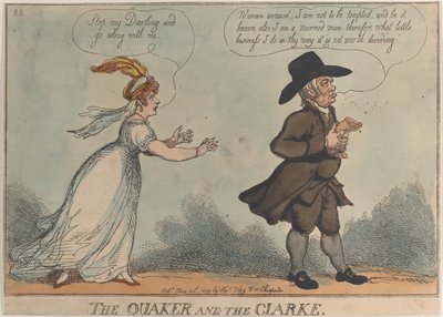 The Quaker and the Clarke, 24. mai 1809., 24. mai 1809. av Thomas Rowlandson