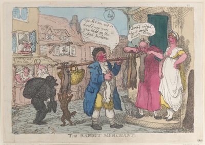 Kaninhandleren, 1810., 1810. av Thomas Rowlandson