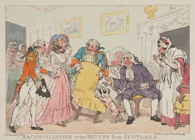 Forsoningen, eller hjemkomsten fra Skottland av Thomas Rowlandson