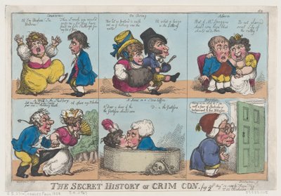 The Secret History of Crim Con, Fig. 2, 18. august 1812., 18. august 1812. av Thomas Rowlandson