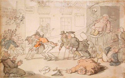 Dødens scene av Thomas Rowlandson