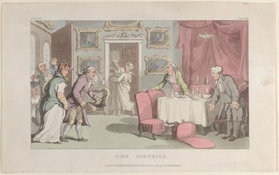 The Surprise, fra The Vicar of Wakefield, 1. mai 1817., 1. mai 1817. av Thomas Rowlandson