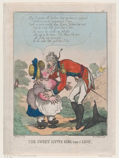Den søte lille jenta som jeg elsker, 4. juni 1808., 4. juni 1808. av Thomas Rowlandson