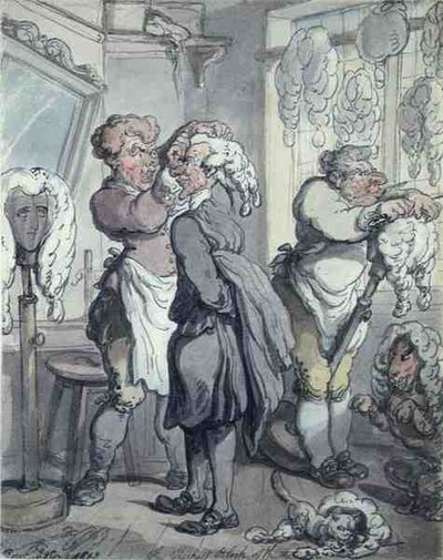 "Den tykkeste blokken av de tre" av Thomas Rowlandson