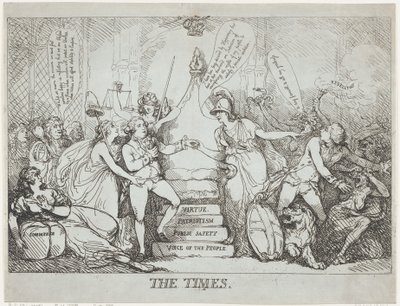 The Times, desember 1788., desember 1788. av Thomas Rowlandson