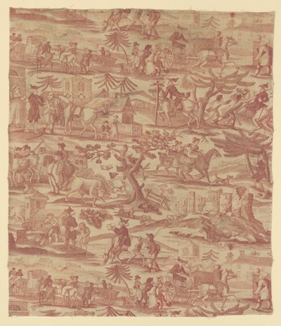 The Travels of Doctor Syntax (møbelstoff) av Thomas Rowlandson