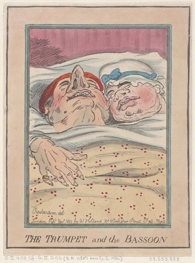 Trompeten og fagotten, november 1803., november 1803. av Thomas Rowlandson
